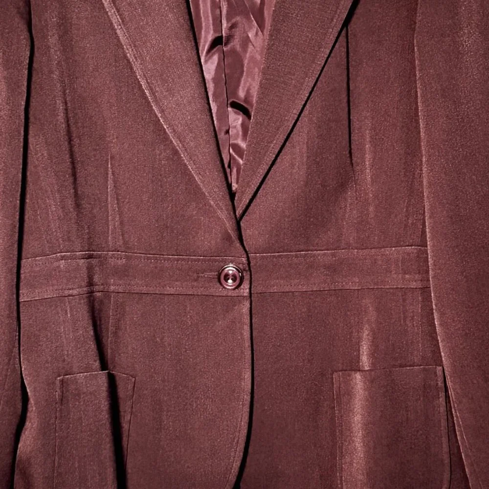 💐🌷Sag Harbor Brown Blazer Size 16 EUC - Picture 4 of 6